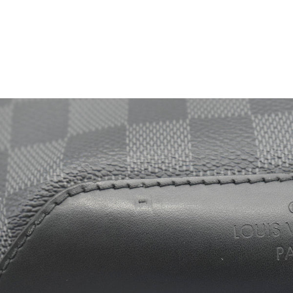 LOUIS VUITTON Avenue Sling Damier Graphite Backpack Bag Black