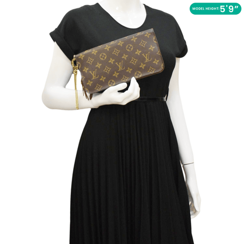 LOUIS VUITTON Insolite Monogram Canvas Organizer Wallet Brown