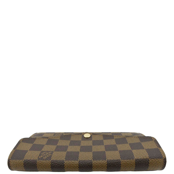 LOUIS VUITTON Sarah Damier Ebene Wallet Rose Ballerine