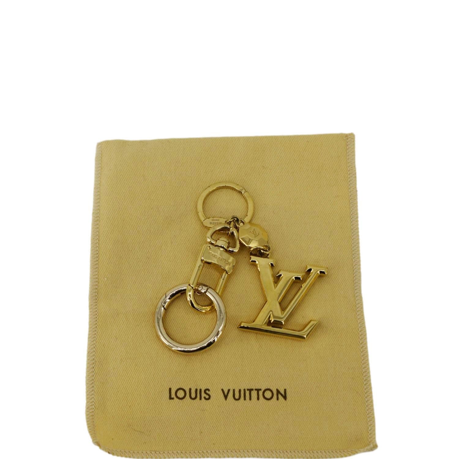 louis vuitton backpack keychain LOUIS VUITTON Facettes Metal Bag Charm Key Holder Gold