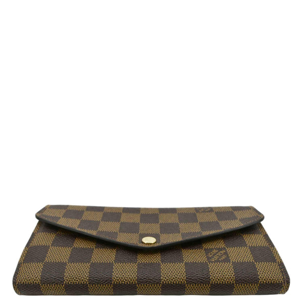 LOUIS VUITTON Sarah Damier Ebene Wallet Rose Ballerine