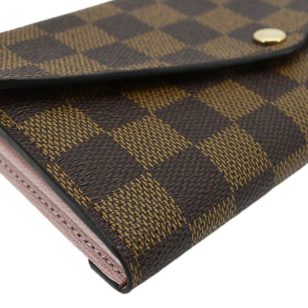 LOUIS VUITTON Sarah Damier Ebene Wallet Rose Ballerine