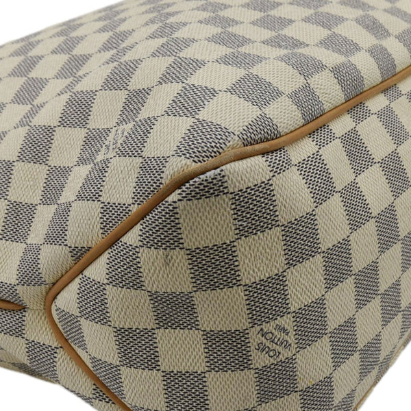 LOUIS VUITTON Delightful MM Damier Azur Hobo Shoulder Bag White