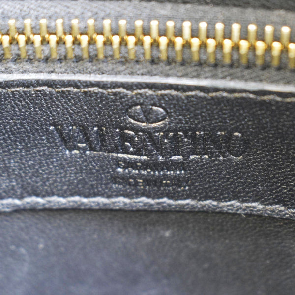 VALENTINO Garavani V Logo Leather Crossbody Bag Black