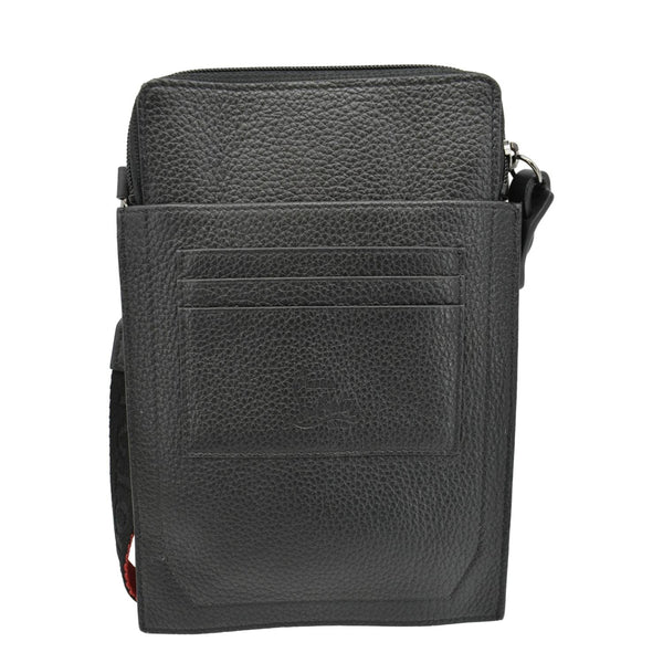 CHRISTIAN LOUBOUTIN Loubilab Leather Messenger Bag Red