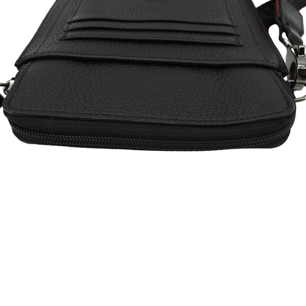 CHRISTIAN LOUBOUTIN Loubilab Leather Messenger Bag Red