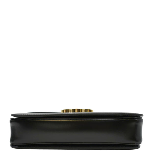 CELINE Classique Triomphe Medium Leather Shoulder Bag Black