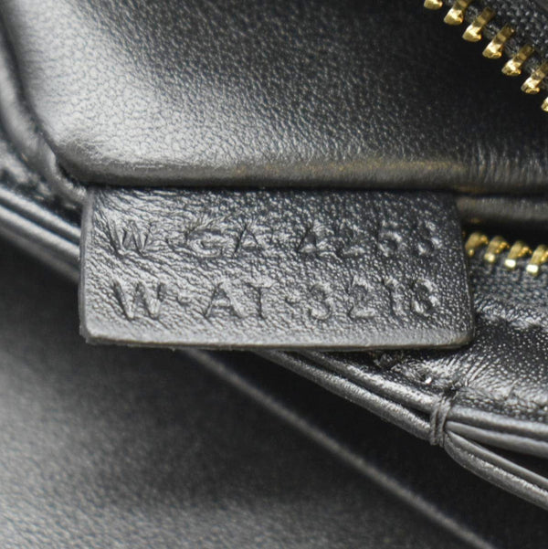 CELINE Classique Triomphe Medium Leather Shoulder Bag Black