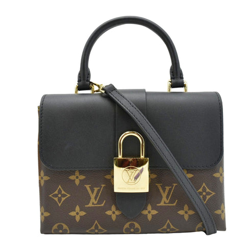 LOUIS VUITTON Locky BB Monogram Canvas Shoulder Bag Brown