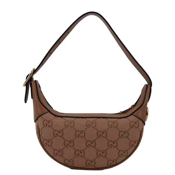 GUCCI Mini Ophidia Jumbo GG Supreme Canvas Hobo Bag Pink 658551