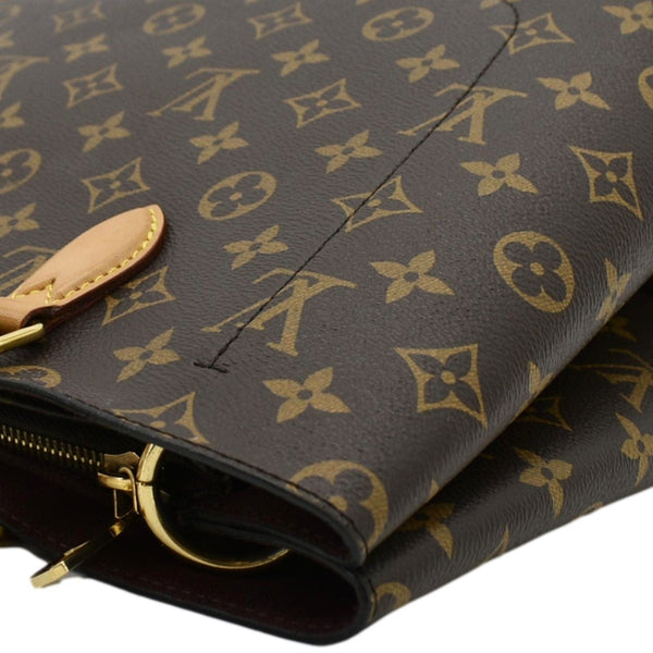 LOUIS VUITTON Flower Zipped Monogram Canvas Tote Bag Brown - RTS