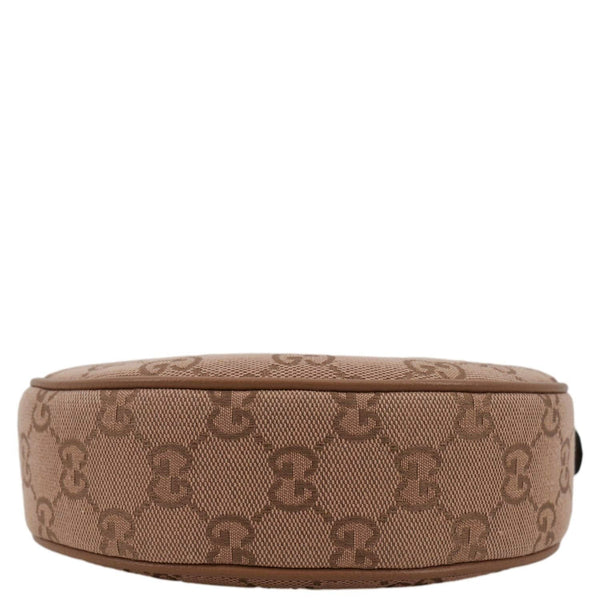 GUCCI Mini Ophidia Jumbo GG Supreme Canvas Hobo Bag Pink 658551