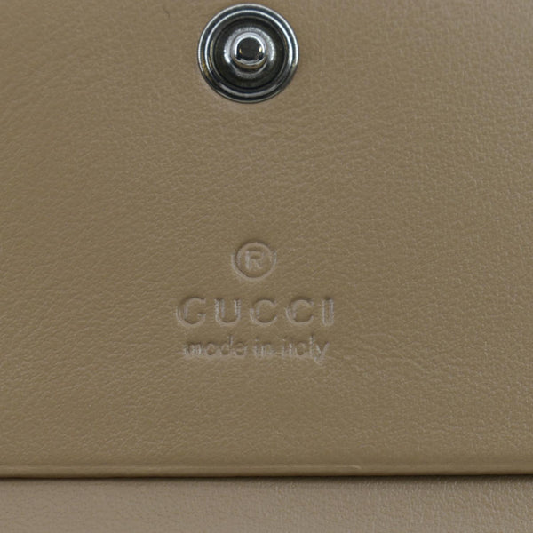 GUCCI Marmont GG Matelasse Leather Card Case Wallet Dusty Pink 466492