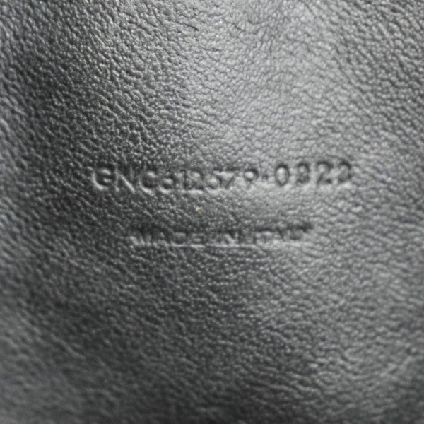 YVES SAINT LAURENT Lou Mini Chevron Leather Camera Crossbody Bag Black