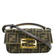 FENDI Baguette Mini Zucca Canvas Shoulder Bag Brown