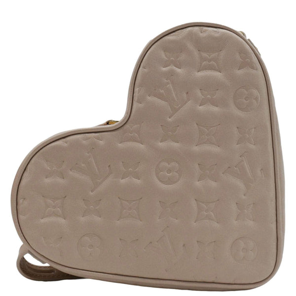 LOUIS VUITTON Fall In Love Sac Coeur Monogram Embossed back side lookj