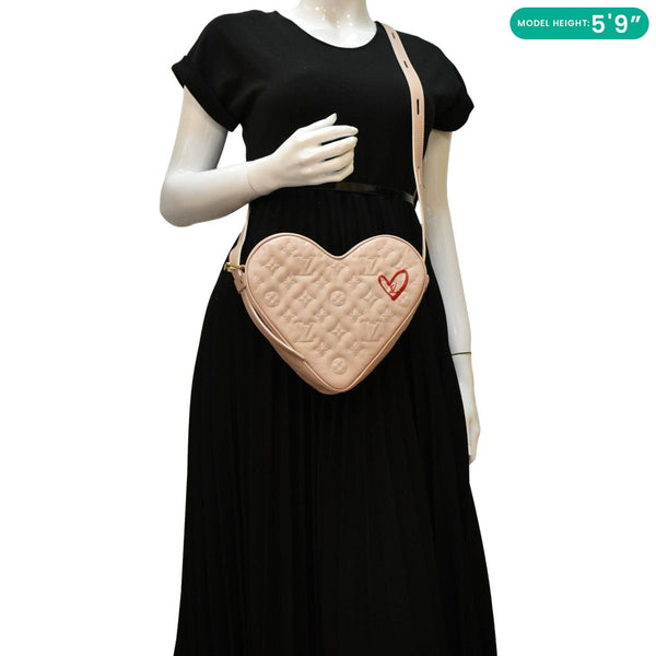 LOUIS VUITTON Fall In Love Sac Coeur Monogram Embossed dummy look