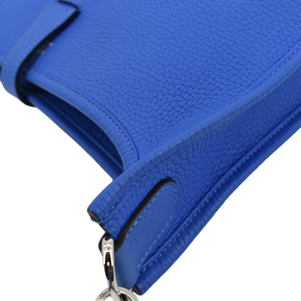 HERMES Evelyne III 29 Taurillon Leather Crossbody Bag Blue