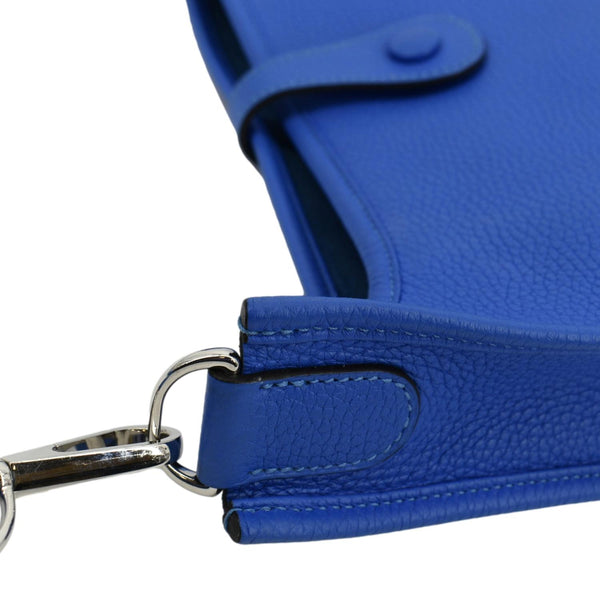 HERMES Evelyne III 29 Taurillon Leather Crossbody Bag Blue