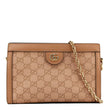 GUCCI Ophidia Small GG Canvas Chain Shoulder Bag Pink 503877