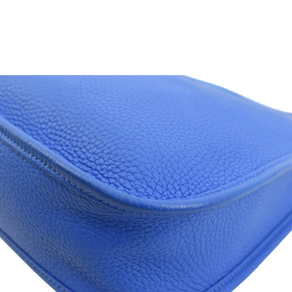 HERMES Evelyne III 29 Taurillon Leather Crossbody Bag Blue