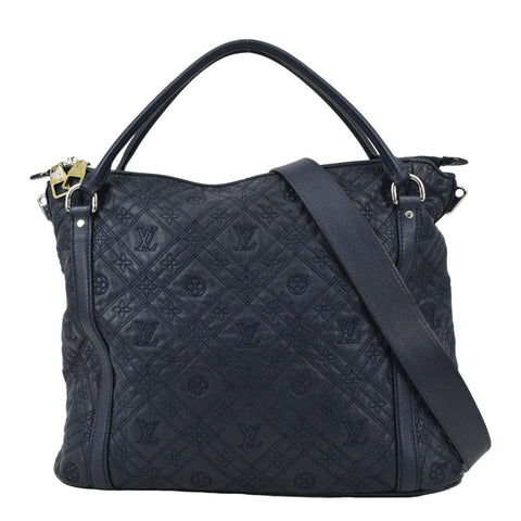 LOUIS VUITTON Antheia Ixia MM Leather Shoulder Bag Blue