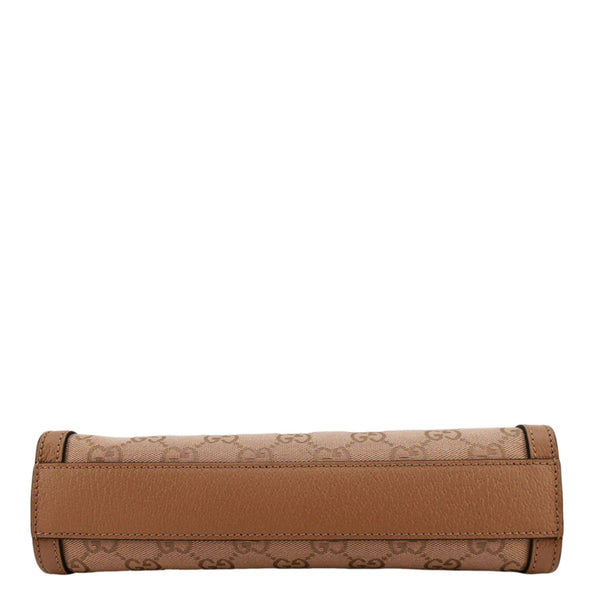 GUCCI Ophidia Small GG Canvas Chain Shoulder Bag Pink 503877