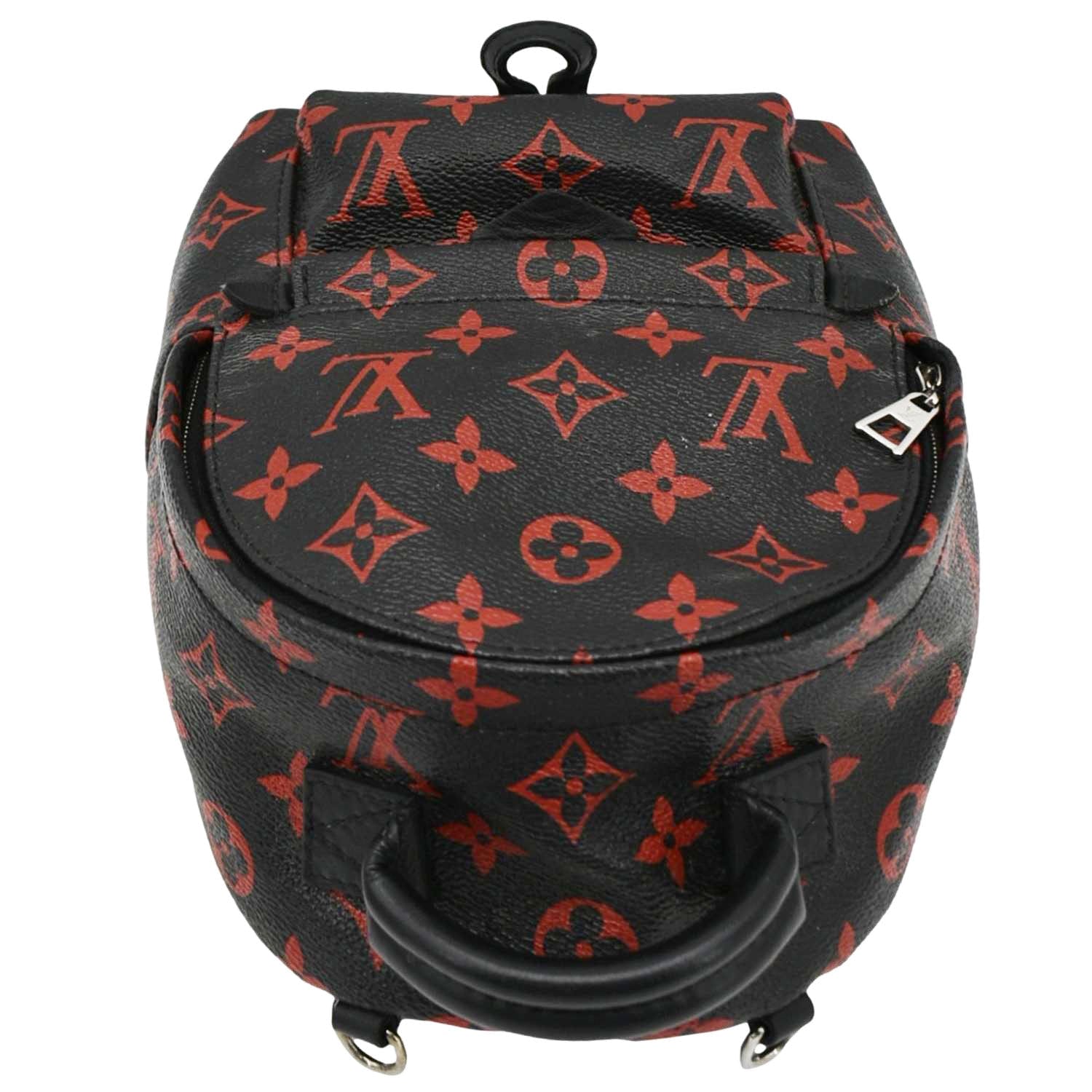 louis vuitton black and red backpack replica Louis Vuitton Palm Springs Infrarouge Mini Monogram Backpack