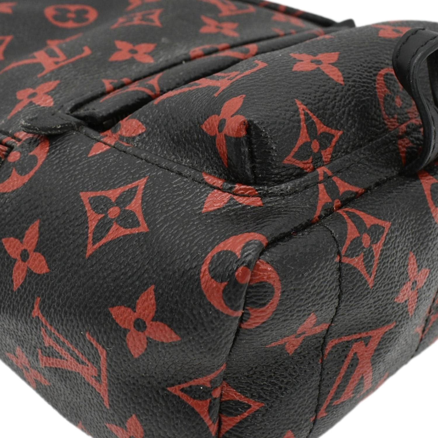 louis vuitton backpack dupes Louis Vuitton Palm Springs Infrarouge Mini Monogram Backpack