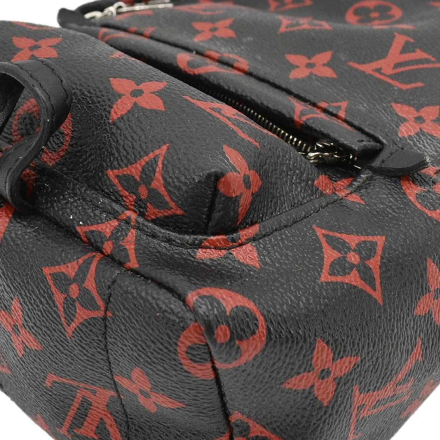 louis vuitton black multicolor backpack Louis Vuitton Palm Springs Infrarouge Mini Monogram Backpack