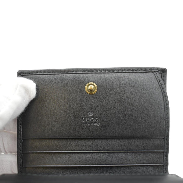 Gucci Marmont GG Card Case Wallet Black brand name view