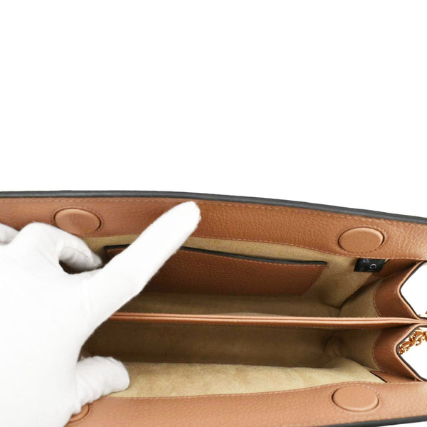 GUCCI Ophidia Small GG Canvas Chain Shoulder Bag Pink 503877