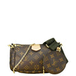 LOUIS VUITTON Multi Pochette Accessoires Monogram Canvas Crossbody Bag Olive