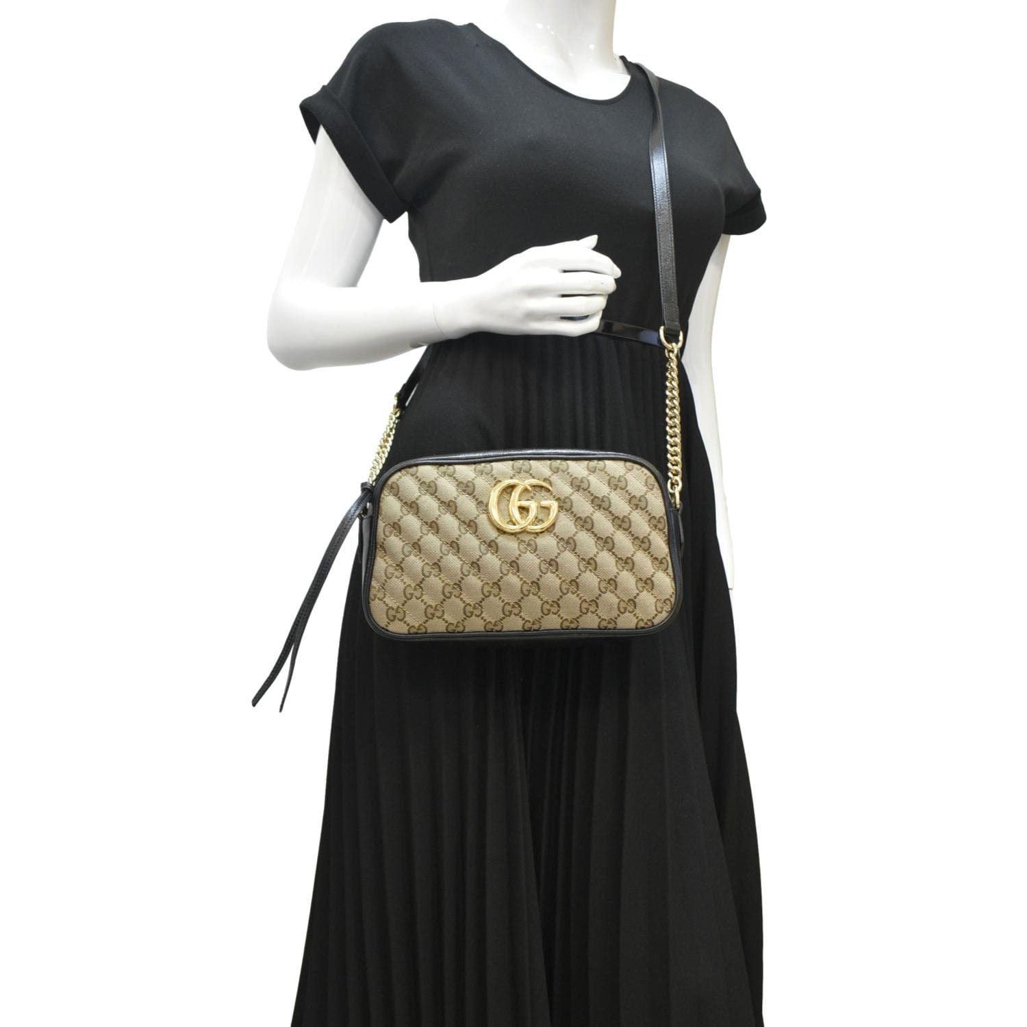 Leather Shoulder Crossbody Bag Gg Marmont Matelasse Bag GUCCI