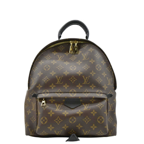 LOUIS VUITTON Palm Springs MM Monogram Canvas Backpack Brown