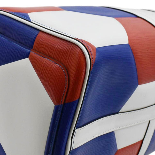 LOUIS VUITTON Keepall 50 FIFA Cup Bandouliere Leather Travel Bag Multicolor
