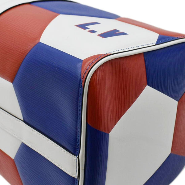 LOUIS VUITTON Keepall 50 FIFA Cup Bandouliere Leather Travel Bag Multicolor