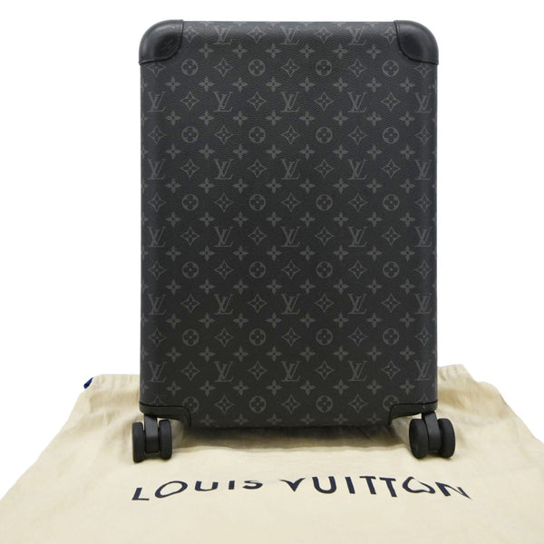 LOUIS VUITTON Horizon 55 Monogram Eclipse Canvas Rolling Suitcase Black back look