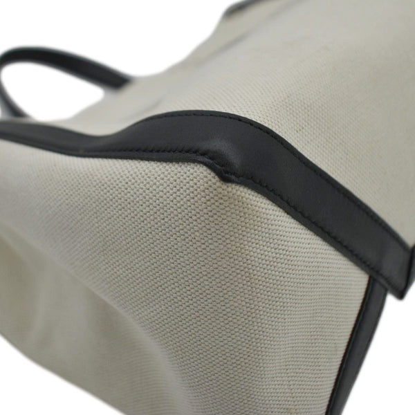 VALENTINO GARAVANI VLNT Small Canvas Tote Bag Cream