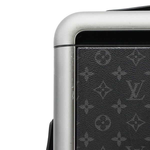 LOUIS VUITTON Horizon 55 Monogram Eclipse Canvas Rolling Suitcase Black