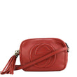 GUCCI Soho Disco Camera Leather Crossbody Bag Red 308364