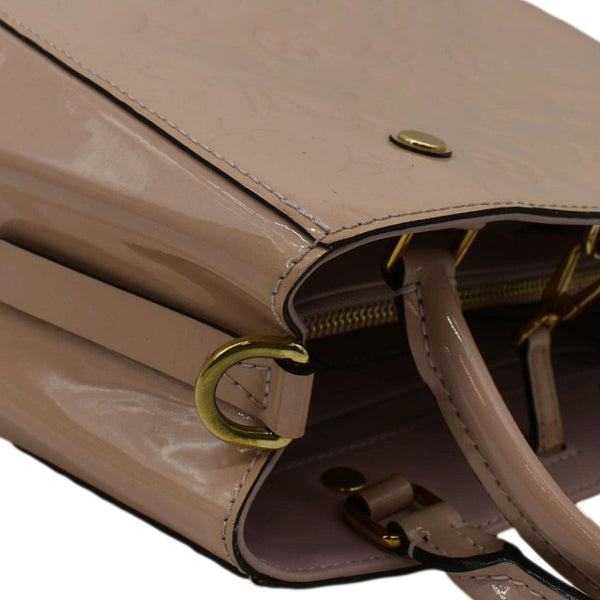 LOUIS VUITTON Montaigne BB Vernis Leather Tote Shoulder Bag Dusty Pink