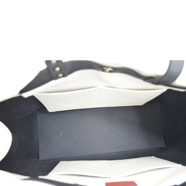 VALENTINO GARAVANI VLNT Small Canvas Tote Bag Cream