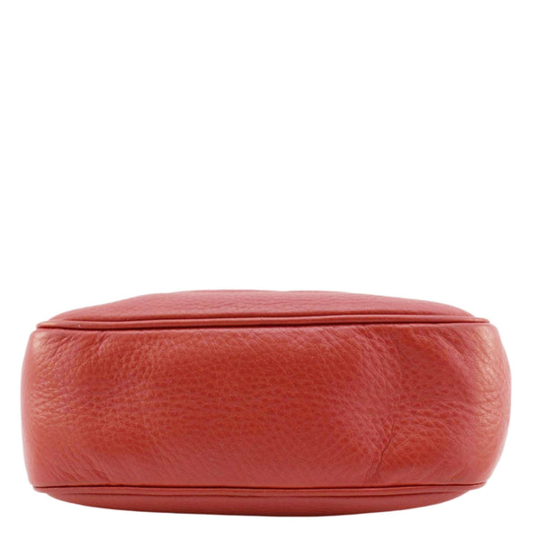 GUCCI Soho Disco Camera Leather Crossbody Bag Red 308364