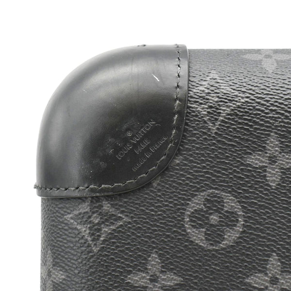 LOUIS VUITTON Horizon 55 Monogram Eclipse Canvas Rolling Suitcase Black