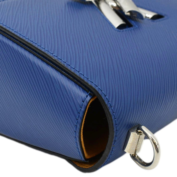 LOUIS VUITTON Twist MM Braided Handle Epi Leather Shoulder Bag Blue
