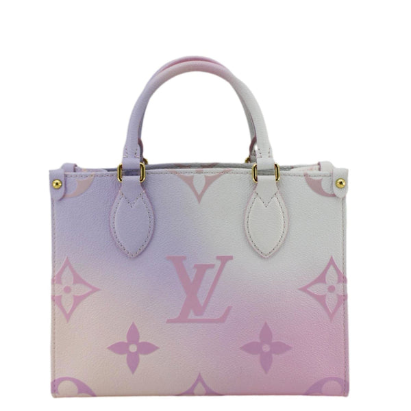 LOUIS VUITTON Onthego PM Monogram Giant Canvas Tote Bag Sunrise Pastel