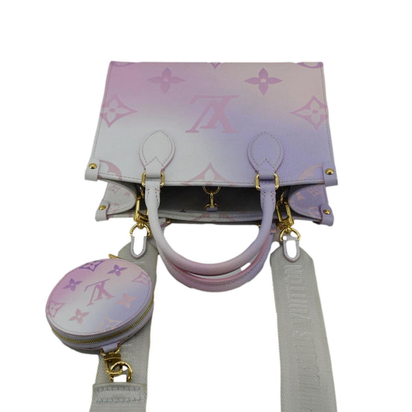 LOUIS VUITTON Onthego PM Monogram Giant Canvas Tote Bag Sunrise Pastel