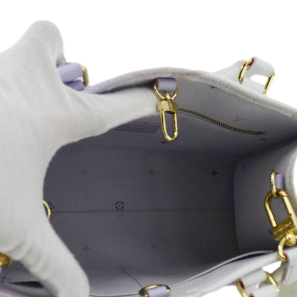 LOUIS VUITTON Onthego PM Monogram Giant Canvas Tote Bag Sunrise Pastel