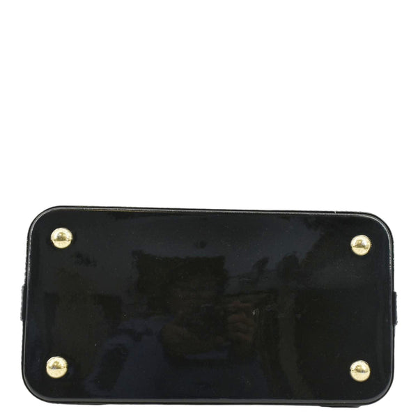 LOUIS VUITTON Lockit Vertical PM Monogram Vernis Leather Tote Bag Mastard